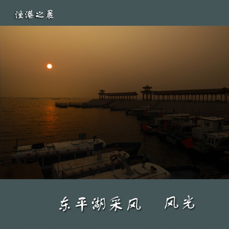 [山东东平湖采风] --[接片]晨雾笼罩东平湖 一片汪洋都不见