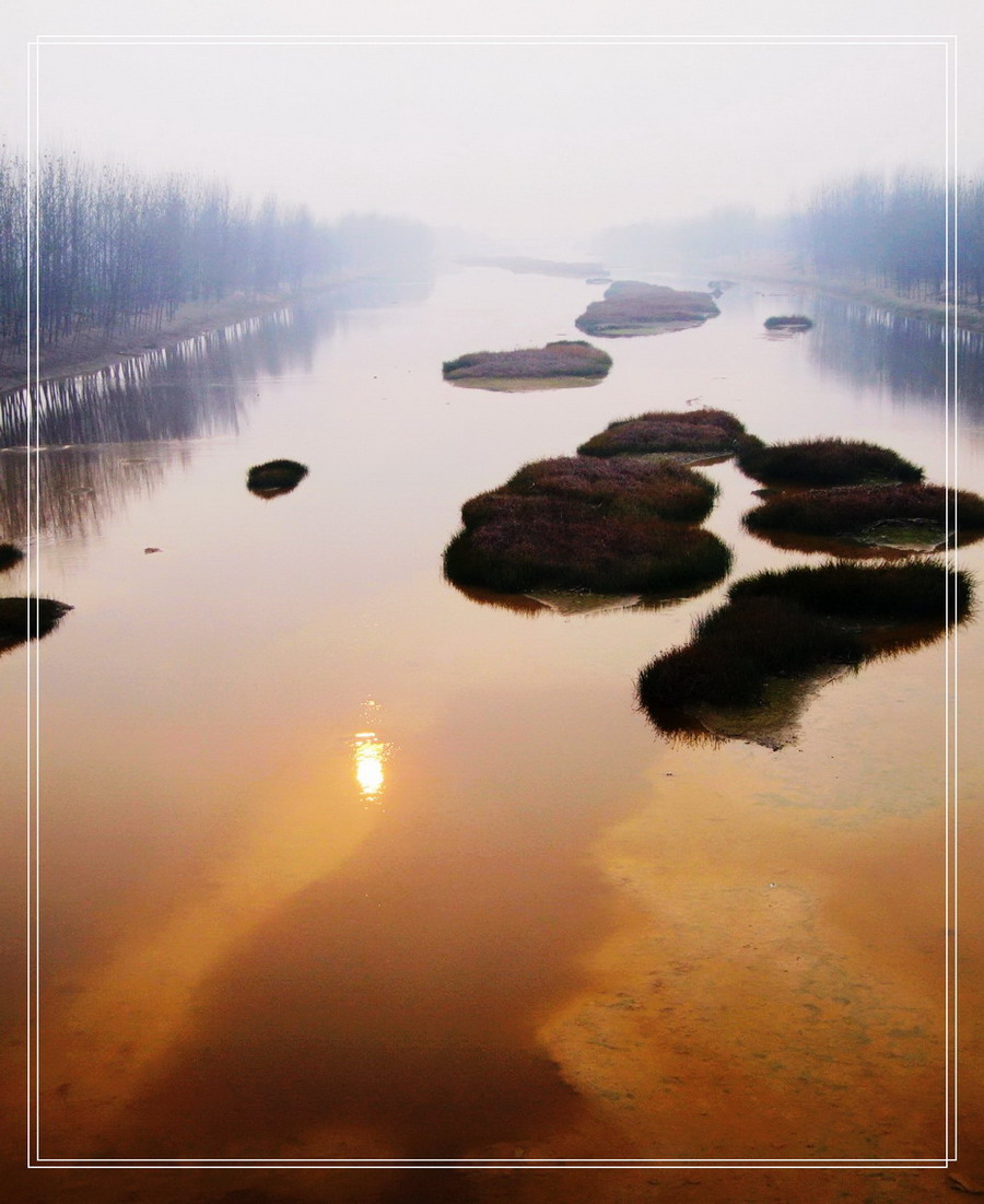 夕照金堤河