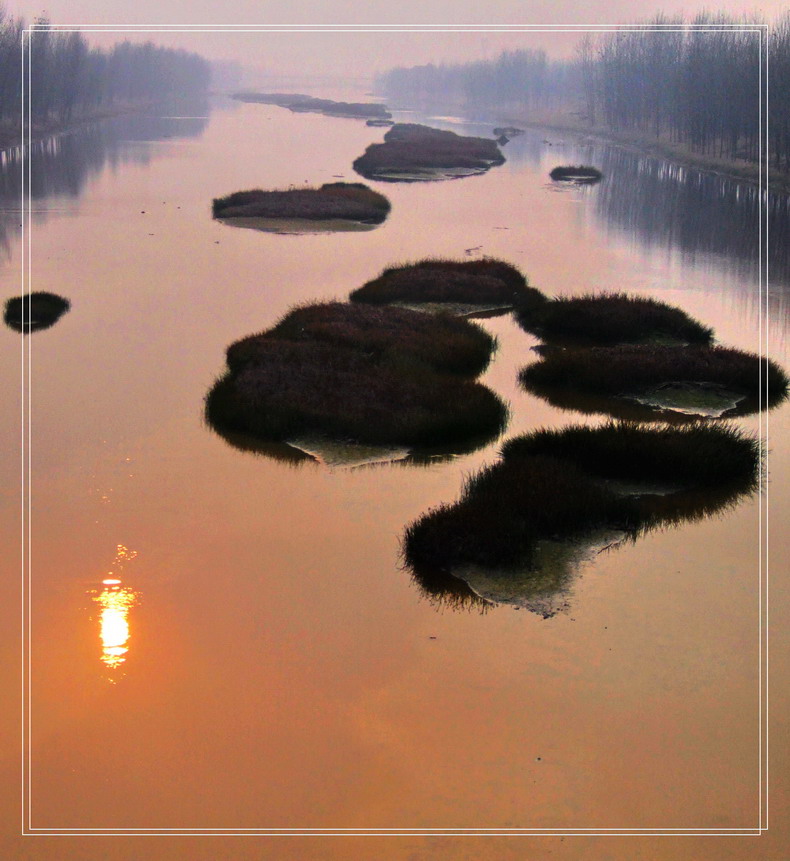 夕照金堤河