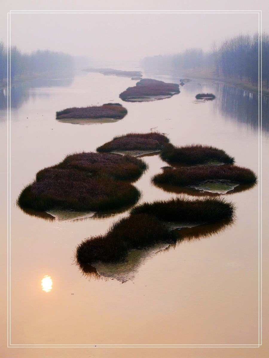 夕照金堤河