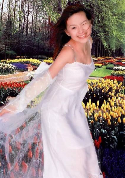 抠白色婚纱