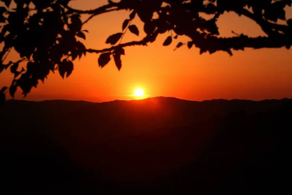 坝上夕阳