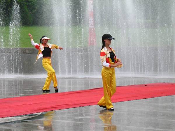 雨中的绿色庄园
