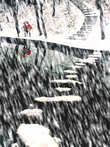 学习 为《雪韵》配雪花