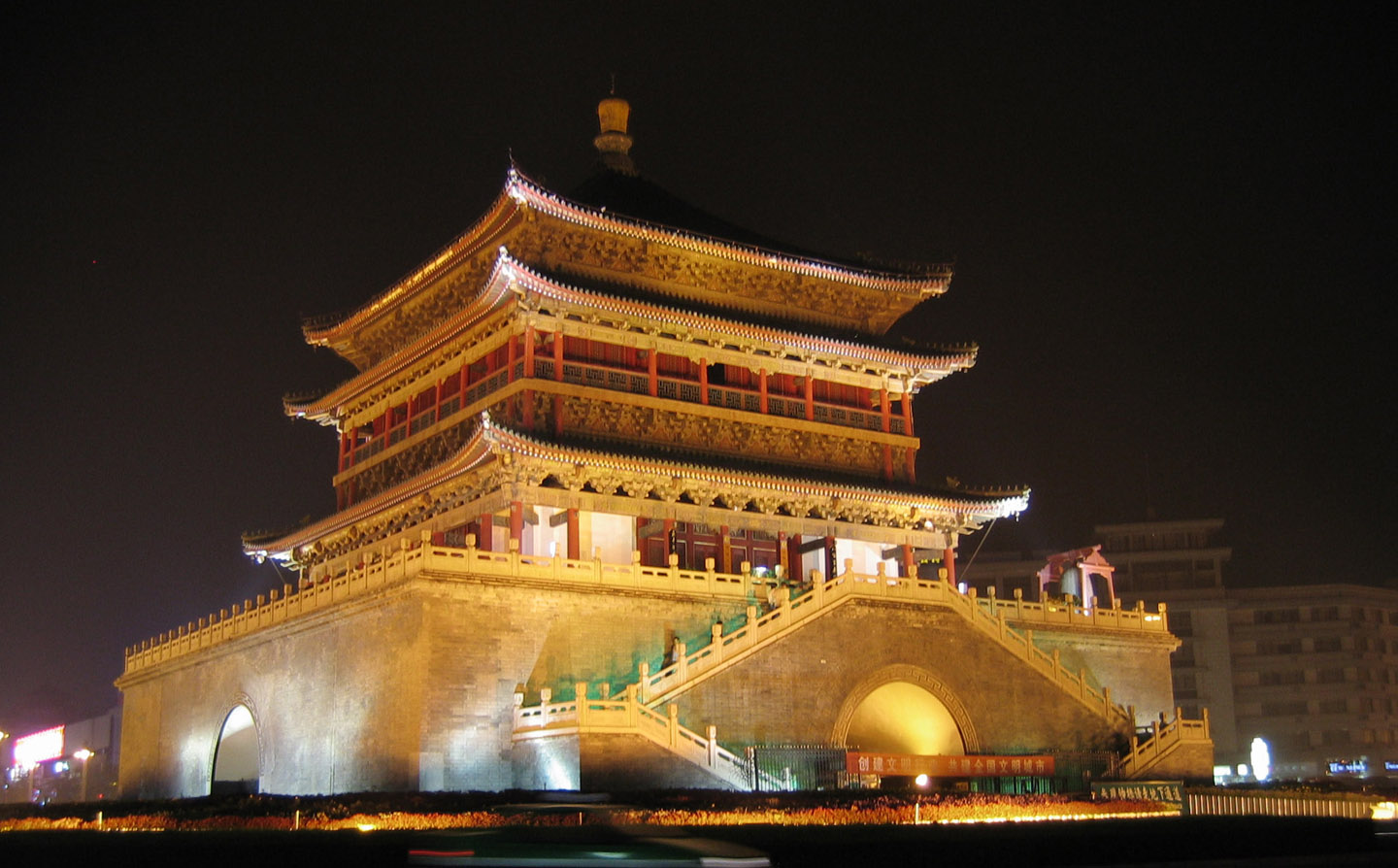 刚拍的大雁塔之夜