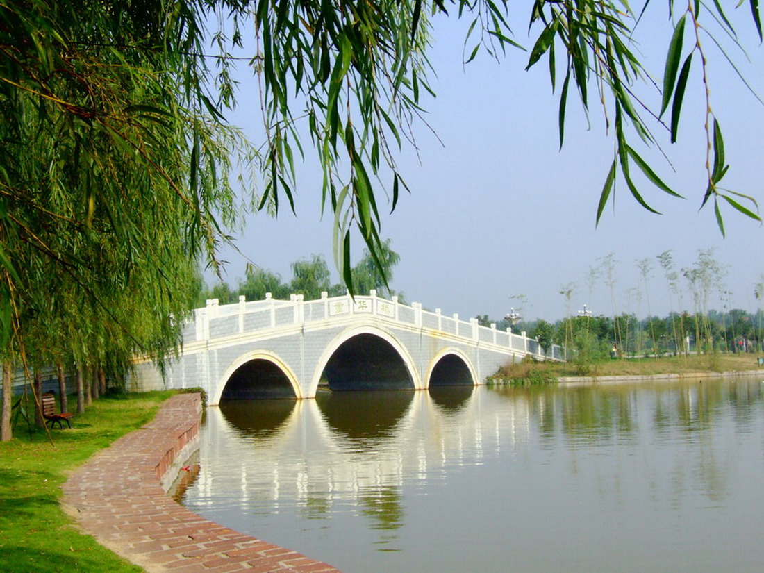 你发坝上风光，俺发濮上风光