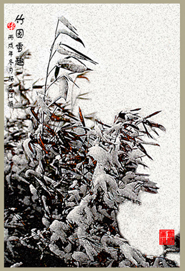 竹园雪趣