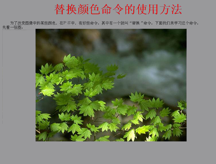 替换命令的使用