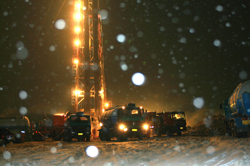 雪夜固井