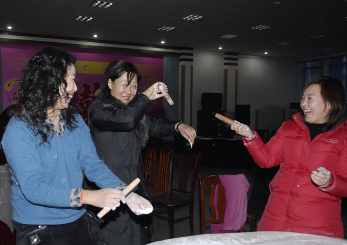 快乐的聚会----迎新年饺子宴花絮