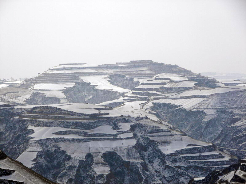 冬日梯田