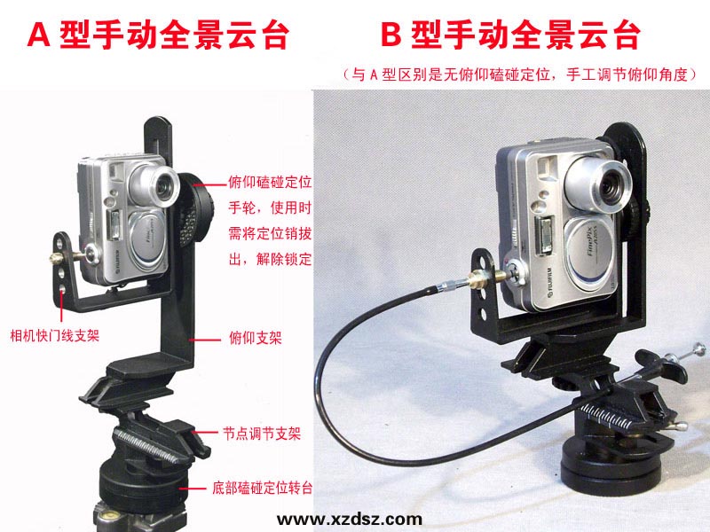 360度手动全景摄影云台、数码全景摄影云台---兄弟手造