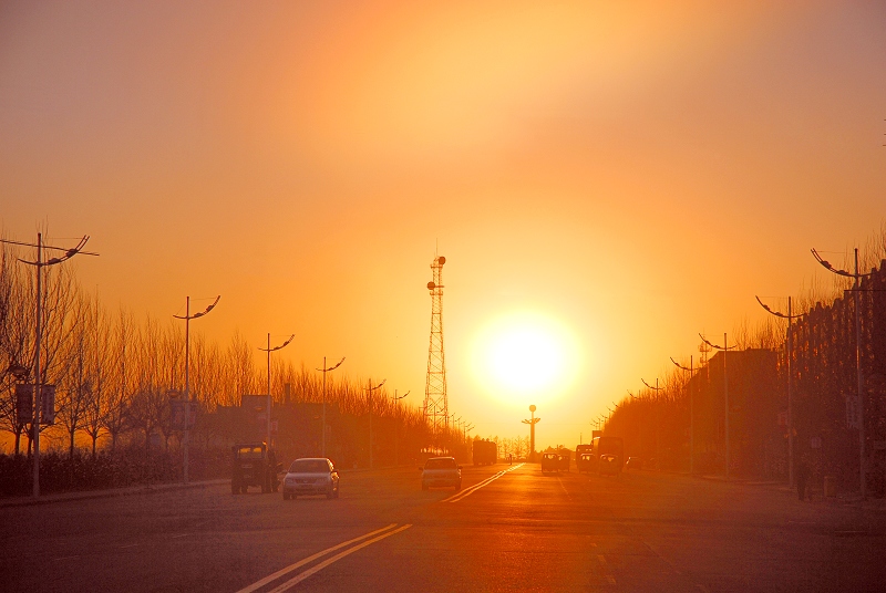 [原创]哈尔滨市二龙山夕照