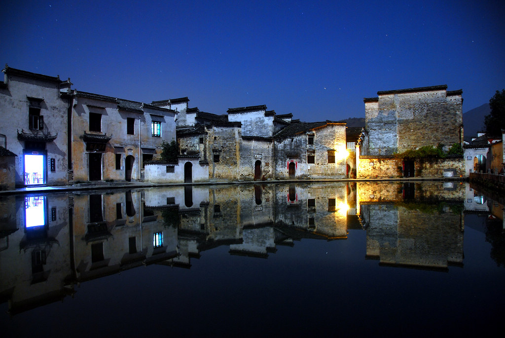 宏村夜景