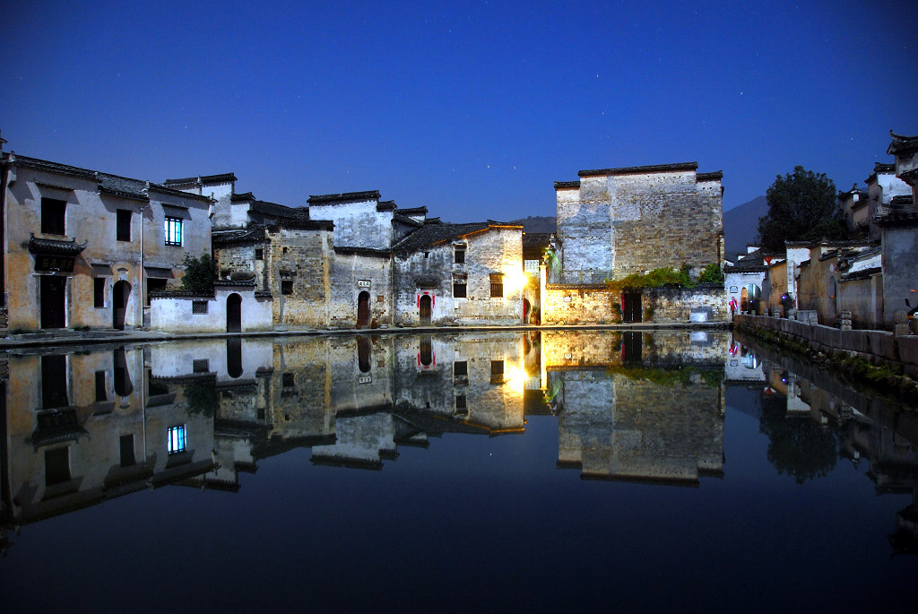 宏村夜景