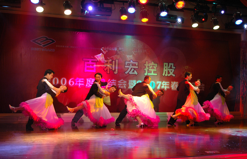 在广东观看企业新春联欢晚会2007.2.9