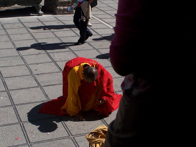 虔诚的佛门中人