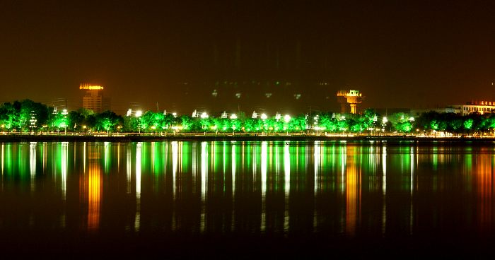 美丽的开封夜景