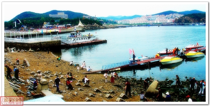 海边拾贝