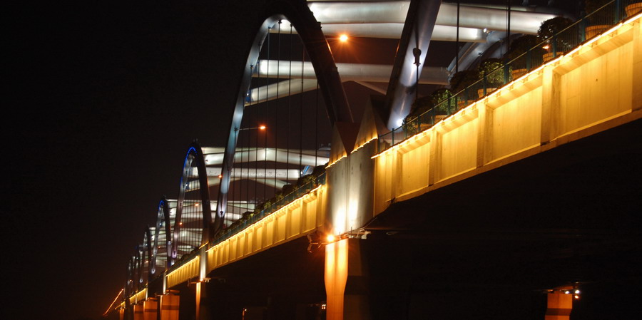 黄河公路大桥之夜