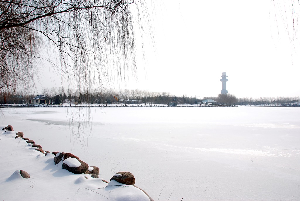 濮上雪景