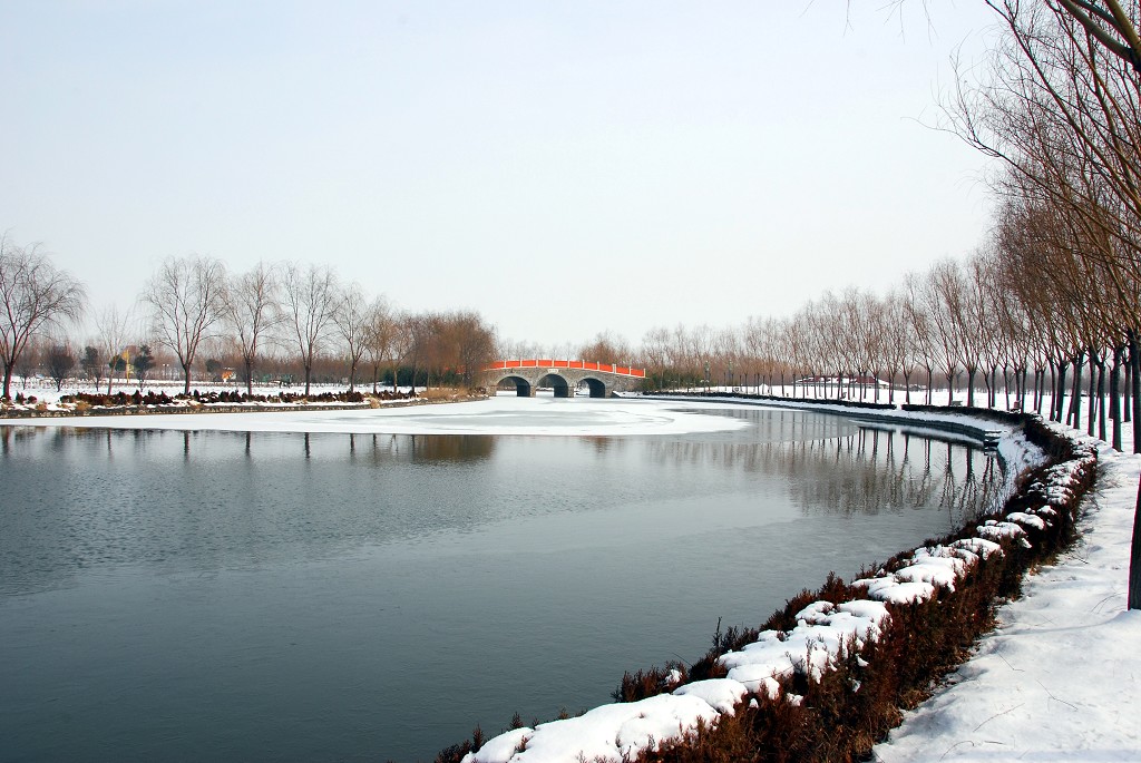 濮上雪景