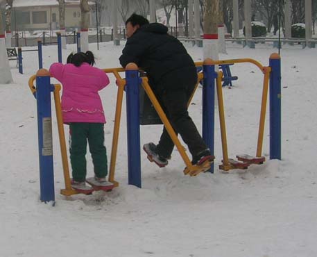 孩子们的兴奋