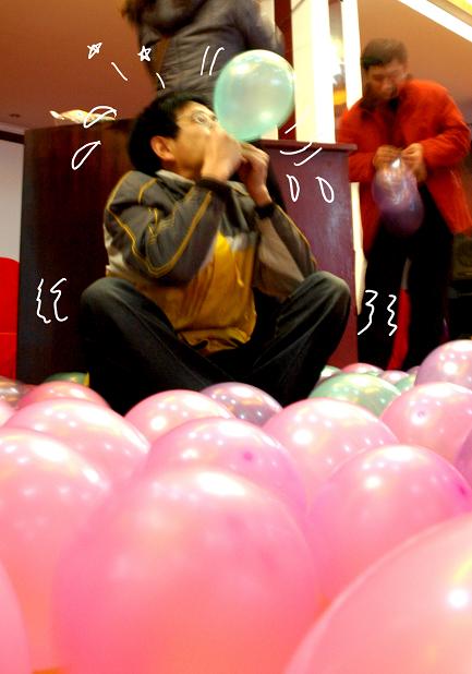 石油人周岁花絮之------吹气球全明星赛