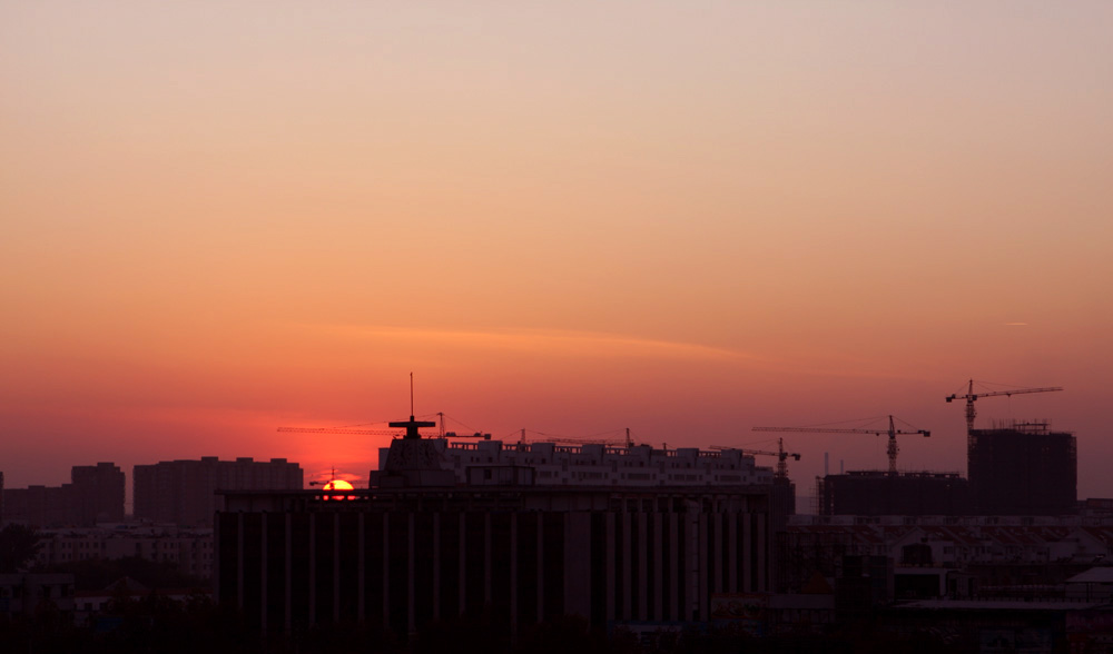 华龙夕阳美景