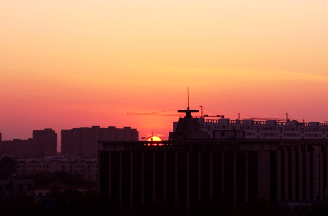 华龙夕阳美景