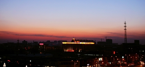 华龙夕阳美景