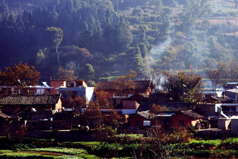 秋后的山村