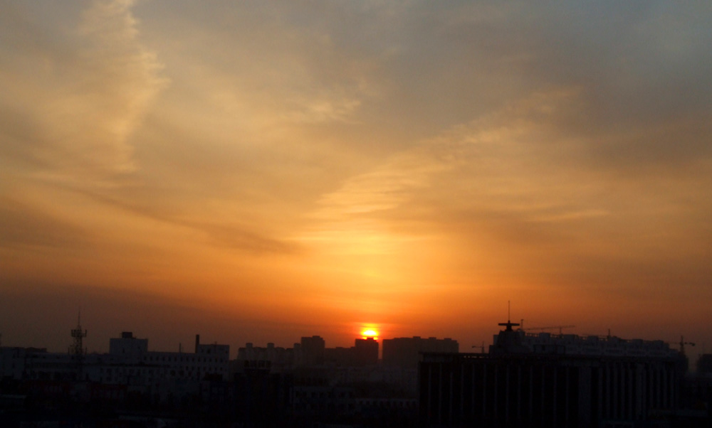 华龙夕阳美景