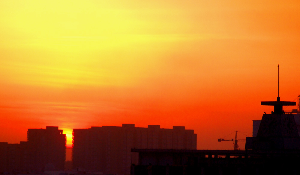 华龙夕阳美景