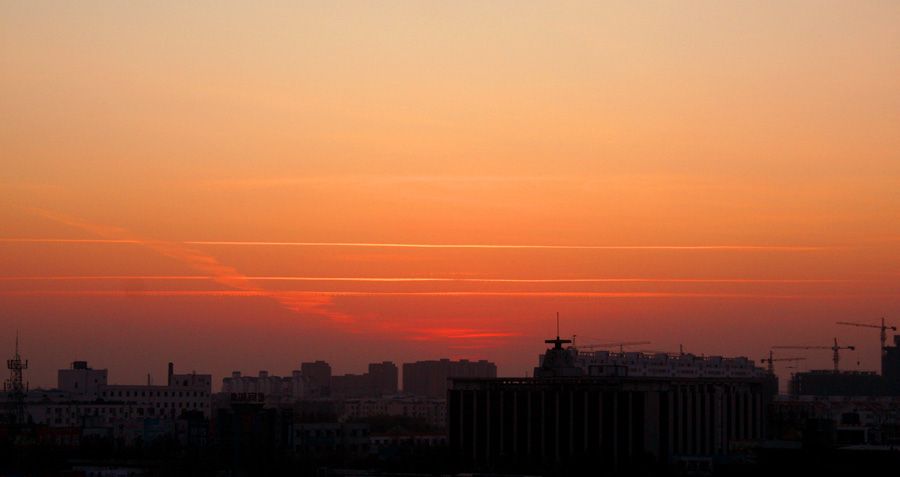 华龙夕阳美景