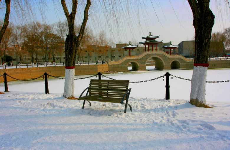 新蕾公园冬景