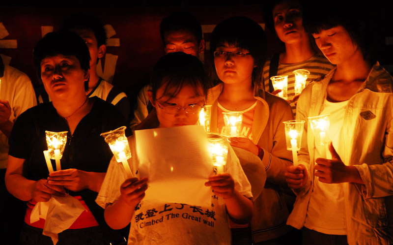 祈福---中原地带为地震灾区祈福活动