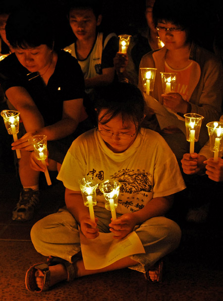 祈福---中原地带为地震灾区祈福活动
