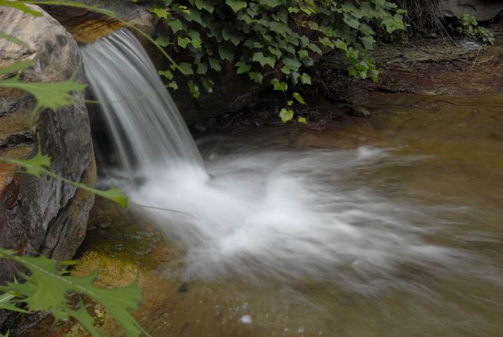 天平山的水和山