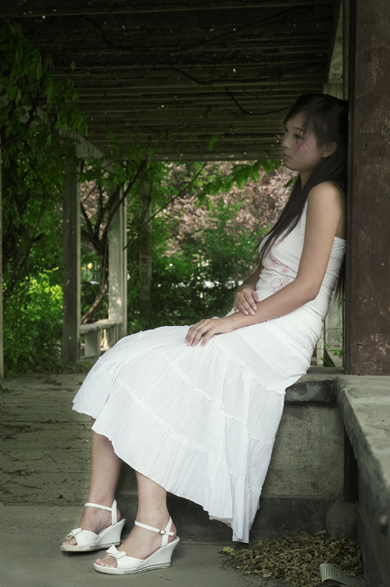 藤下的女孩儿