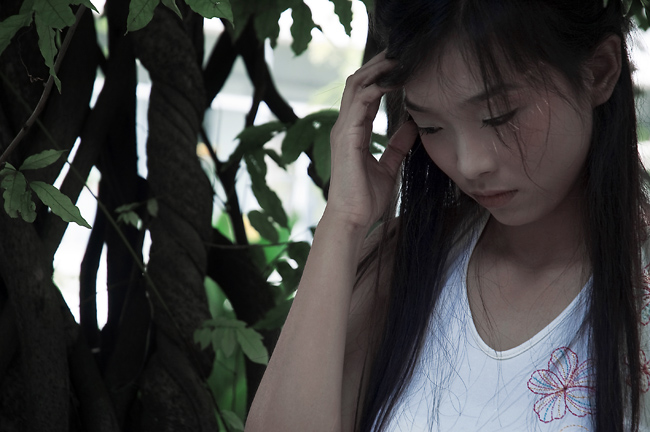藤下的女孩儿