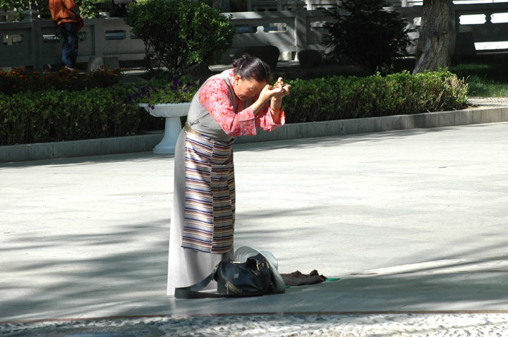 藏民形像第二组之藏妇在罗布林卡.JPG
