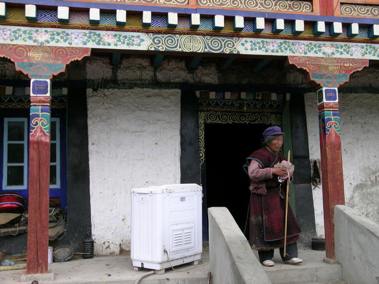 走进藏民家（车到林芝朗木林村）.JPG
