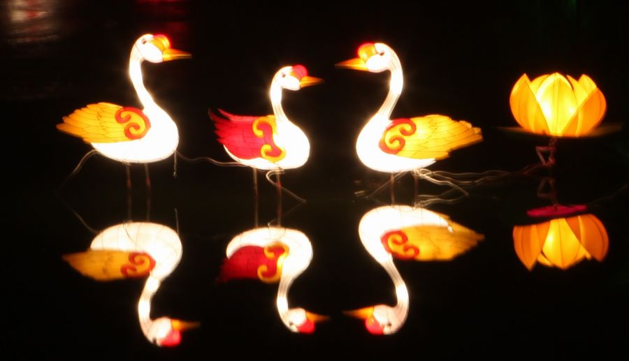 过年几张夜景图