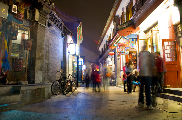 北京烟袋斜街夜景