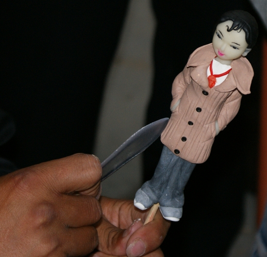 捏面人全过程