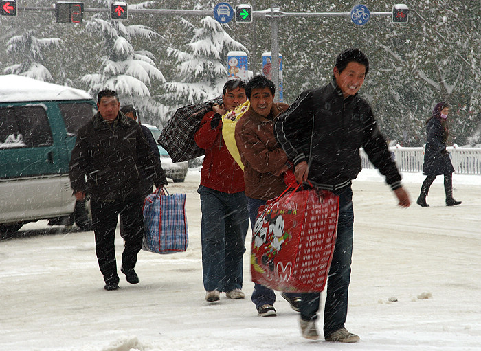 雪中街头小片一组
