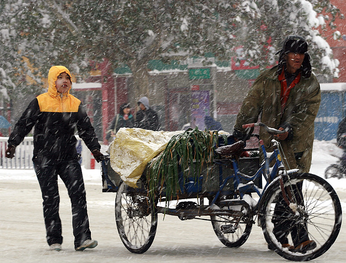 雪中街头小片一组