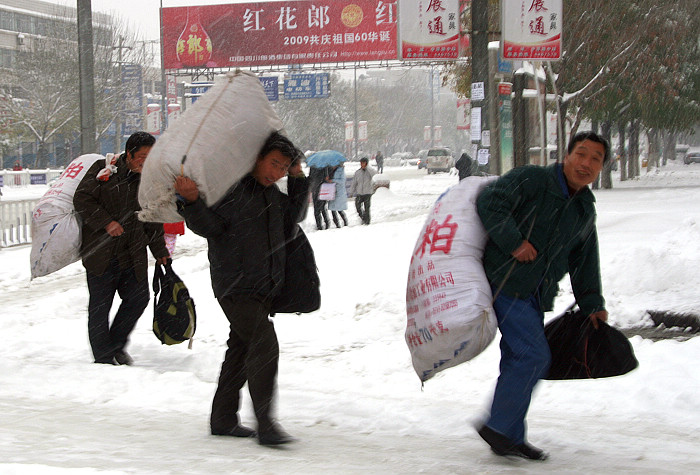 雪中街头小片一组