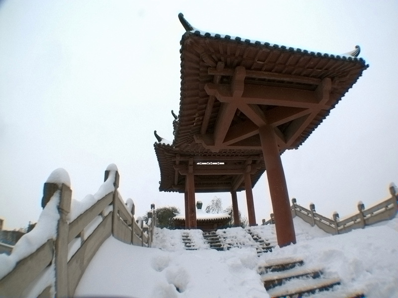第一次学拍雪景